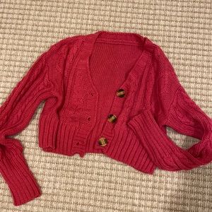 Cardigan and Tube Top Set